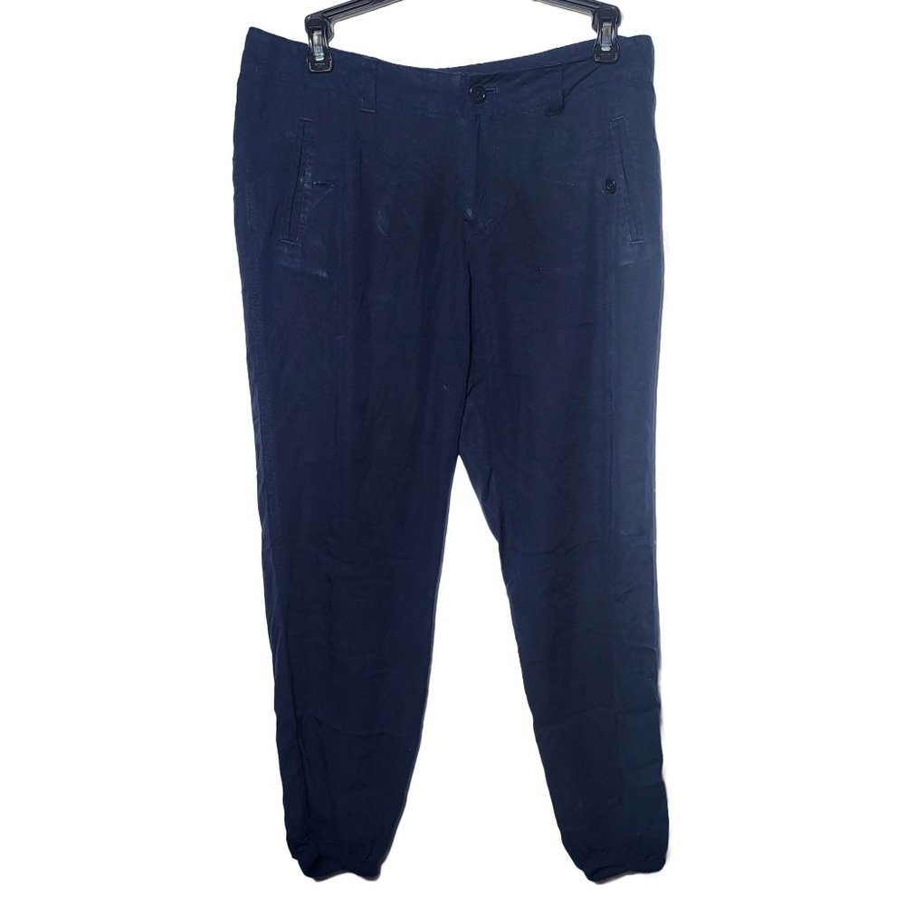 Lauren Ralph‎ Lauren Womens Navy Blue Joggers Size 6 Petite Business Casual